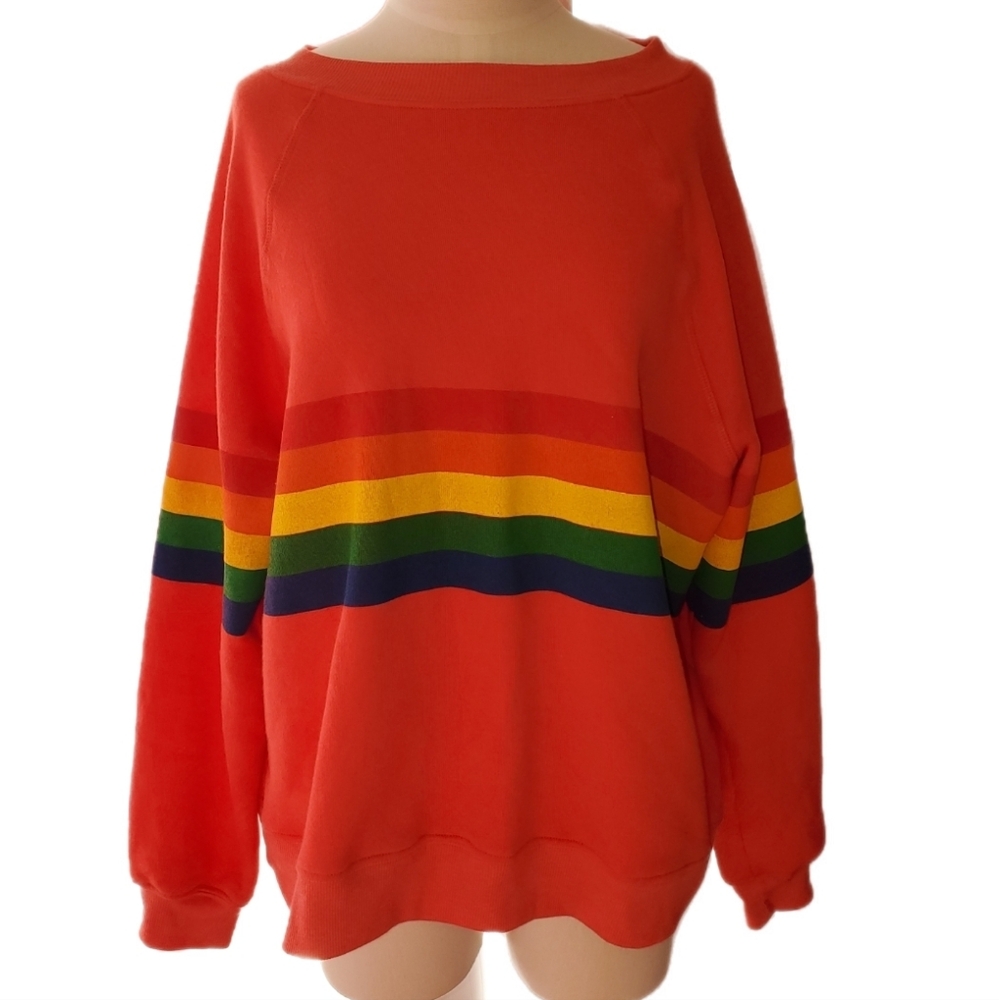 Retro rainbow sweater